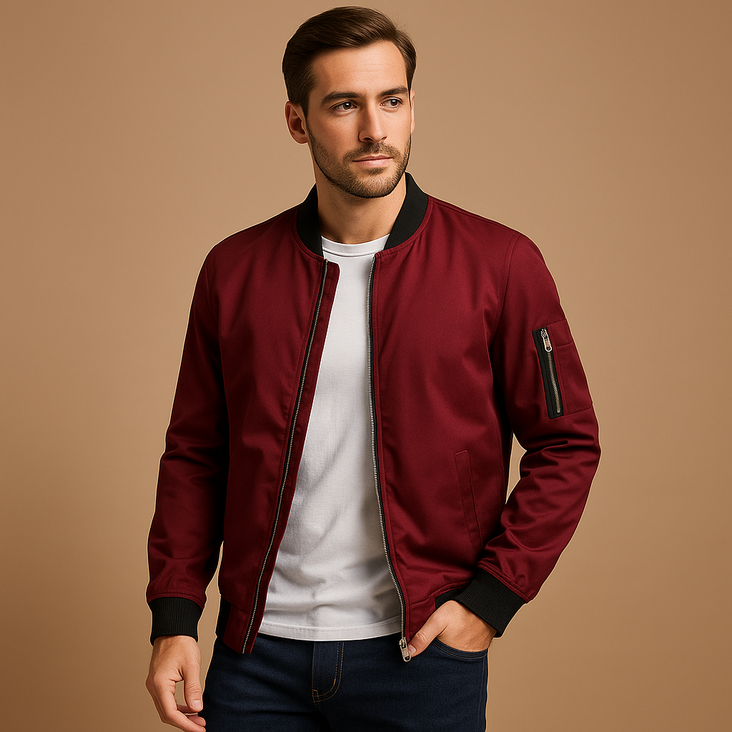 Stylish water-repellent summer jacket for men with timeless design, perfect for casual walks and formal occasions in any season.